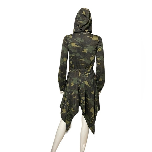 Long Sleeve Camouflage Hoodie asymmetrical Full Zip Jacket Dress
New - Picture 11 of 14